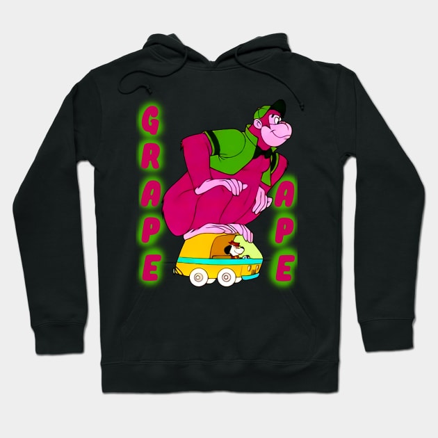 GRAPE APE CARTOON Hoodie by Niko Neon